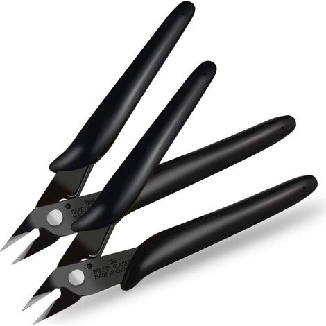 Lot de 2 pinces coupantes de côté, pour câble, bijoux, travaux pratiques (1/5)