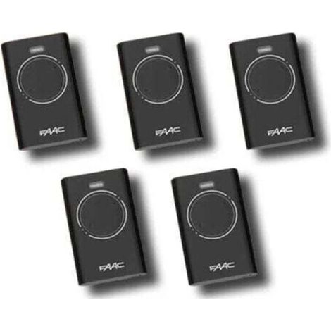 faac 5 x télécommande 2 canaux xt2 433 slh lr 7870071 (1/3)