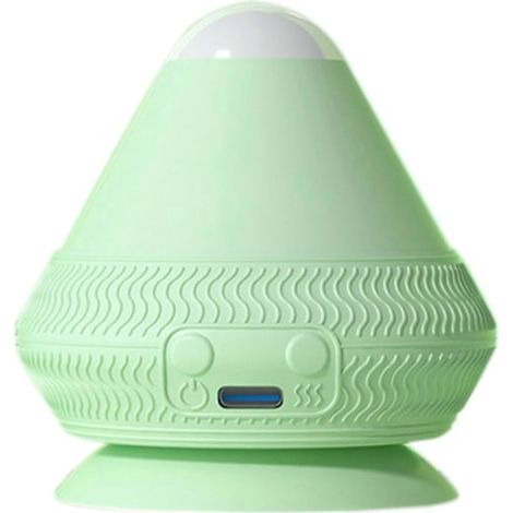 Elektrischer Massageball mit Saugnapf für Rücken und Schultern, grün, zur Schmerzlinderung (1/4)