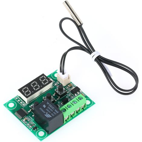 Termostato digital XH-W1209, controlador de temperatura de alta precisión, termostato de calefacción/refrigeración, módulo de conmutación de temperatura, mini placa de control de temperatura con panta (1/5)
