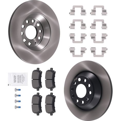 Rear Brake Discs Pads Set for Audi A6 C6 4F2/4F5 2.0/2.4/3.2 2004-2008 301.7mm