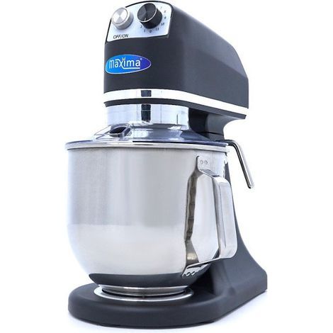Mixer planétaire - 7L - Jusqu'à 2kg de pâte - Noir mat - Maxima (1/4)