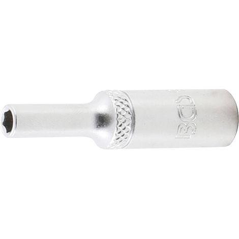 Llave de vaso hexagonal, larga  entrada 6,3 mm (1/4")  4 mm