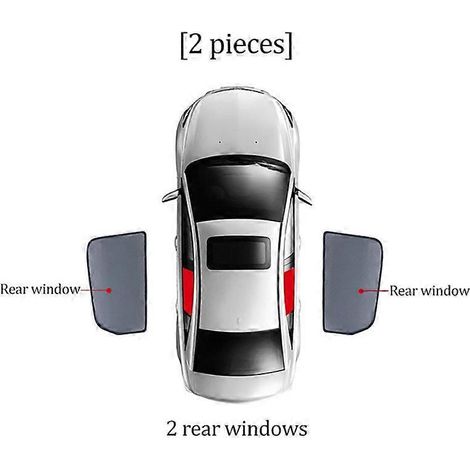 Pare-soleil magnétique pour pare-brise avant et vitres latérales arrière (2 pièces) pour Suzuki Swift AZG Hatchback 2010-2017 (1/5)