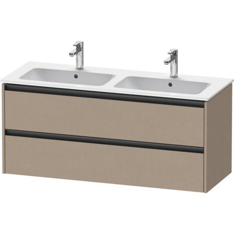 Duravit Ketho.2 Waschtischunterbau wandhängend, 2 Schubkästen, (1/2)