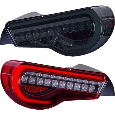 Ensemble de Feux Arrières, Design LED, Compatible avec GT86 et Subaru BRZ, noir (1/2)