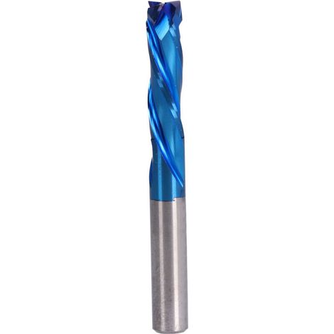 Fraise CNC 3 dents en carbure de tungstène pour gravure et découpe 6x6x25x60 (1/5)