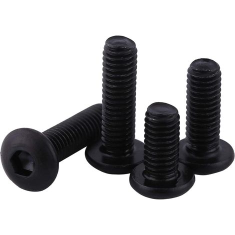 50 pezzi Viti a testa tonda M3 Viti in acciaio legato classe 10.9 Viti a testa esagonale (M3  8mm). (1/5)