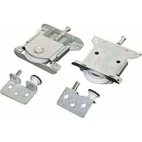 ALLIANDIS Set mit 2 Schiebetürrollen für Kleiderschränke, Ersatzteile für Schiebetüren, Rollen, Gleitschienen, mit einer Tragfähigkeit von 30 kg (1/5)