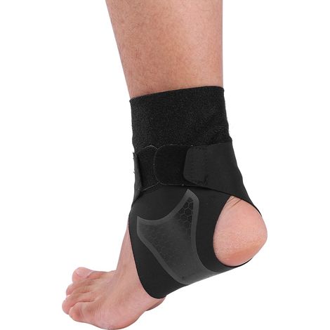 Attelle de cheville de soutien respirante avec sangle stabilisatrice pour le sport, le fitness et l'équitation (M gauche) (1/5)