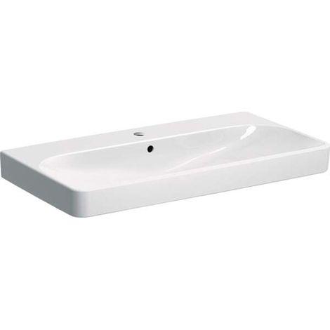 Geberit Smyle Square Waschtisch 500251, 90x48cm, mit Hahnloch und