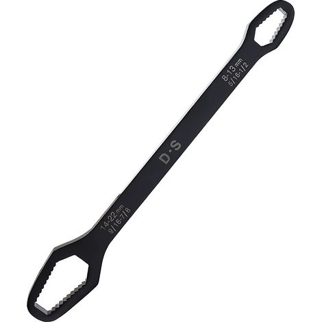 Universal wrench, multi-functional box wrench, double-ended self-tightening adjustable wrench (8-22mm).