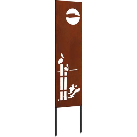 Écran de confidentialité de jardin Fretwork Rouillé 32 x 140 cm (1/5)