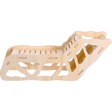 Hamster Hideout and Exploration Tunnel Hamster House with Wooden Climbing Ladder for Gerbils, Hamsters, Small Pet Accessories (1/5)