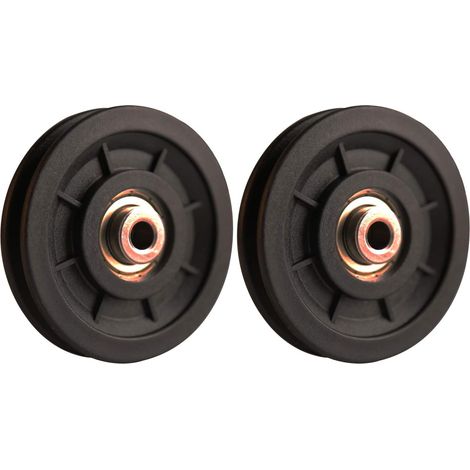 Roulement Poulie Musculation Roue Universelle pour câble Machine Gym équipement Porte coulissante 2 pièces 90 mm Nylon (1/4)