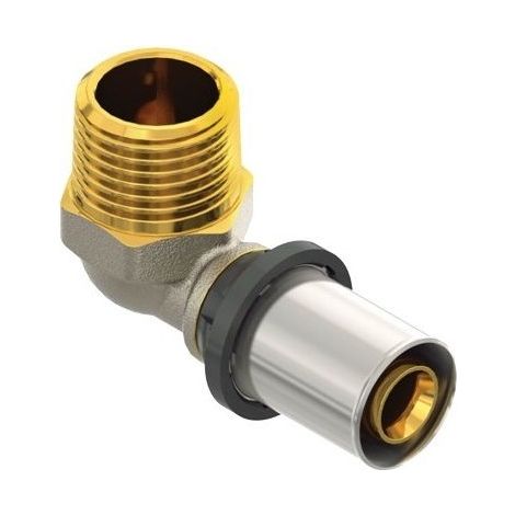 Coude mâle LBP à sertir diamètre 26 mm - à visser filetage 1” - FINIMETAL
