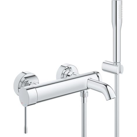 Grohe Essence Einhand-Wannenbatterie, Wandmontage, Ausladung (1/4)
