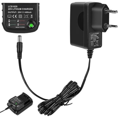 18V/20V Lithium-Ladegerät: Kompatibles Ladegerät für Black & Decker Lithium-Ionen-Akkus BL2018, BL2018-XJ, BL1518, LBXR20-OPE, LBXR20, LB20, LBX20, LBX4020, LBXR20-OPE, BL1514, LBXR16, LB2X4020