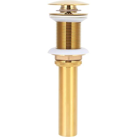 Bouchon d'évier, laiton/silicone, anti-obstruction, pour bonde (1/5)