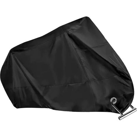 Housse de moto imperméable, résistante à la pluie et à la poussière, pliable, revêtement argenté, abri pour moto d'extérieur (1/5)