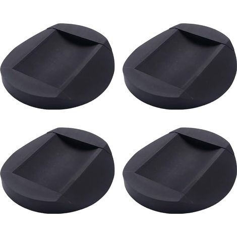 almohadillas de goma antideslizantes para ruedas de muebles, almohadillas para patas de sillas, para todo tipo de suelos, color negro, 3,5 x 5 cm