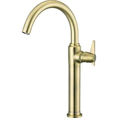 Waschtischarmatur mit erhöhtem Fuß TEMISTO-30 in gold B/H/T: 5,0/37,3/23,9 cm (1/2)