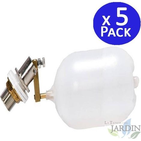 Set di 5 Valvola a Galleggiante in Acciaio Inossidabile, Abbeveratoio per Bovini e Pecore, Valvola a Galleggiante 3/4''