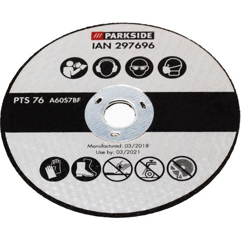 Disque de coupe en métal pour meuleuse d'angle Parkside PWSA 12 Li A1 29769 (1/2)