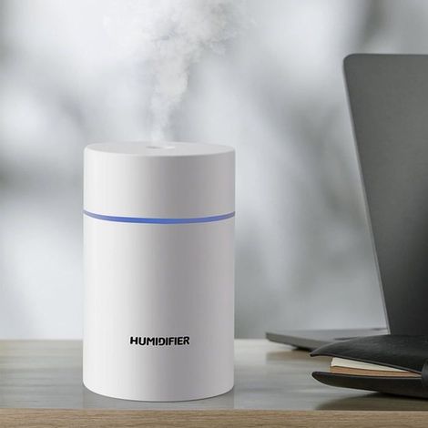 Mini humidificateur, humidificateur de bureau personnel USB, humidificateur veilleuse, arrêt automatique, mode brume froide 300 (1/5)