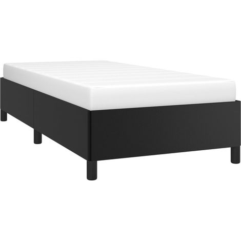 Cadre de lit sans matelas noir 80x200 cm similicuir vidaXL (1/5)
