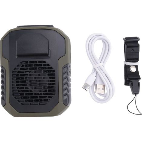Ventilador portátil de 6000 mAh, ventilador eléctrico portátil, carga USB, ventilador de alta potencia para el trabajo. (1/2)