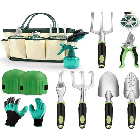 Ensemble de 11 outils jardin - Kit jardinage pour usage extérieur (1/5)