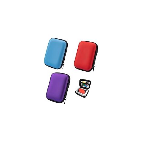 [MAI USATO]Confezione da 3 scatole porta carte UNO - Custodia per il trasporto con coulisse, rossa, formale (1/5)