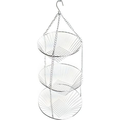 Panier suspendu pour fruits et légumes de cuisine, rangement mural gain de place pour produits frais et accessoires divers (1/5)