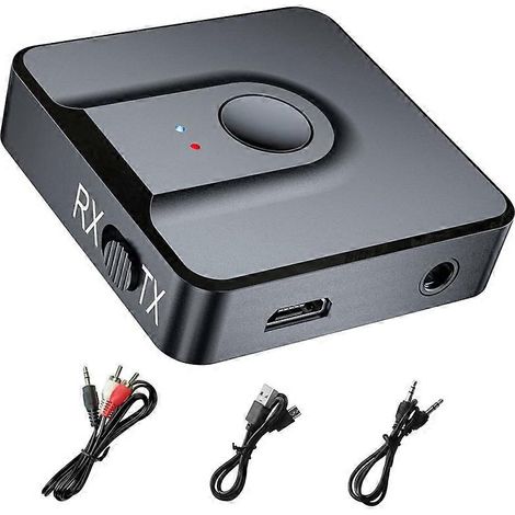 Adaptateur Bluetooth 5.0 AU42, adaptateur récepteur et émetteur audio 3,5 mm, transforme un haut-parleur filaire TV/voiture en haut-parleur sans fil (1/5)