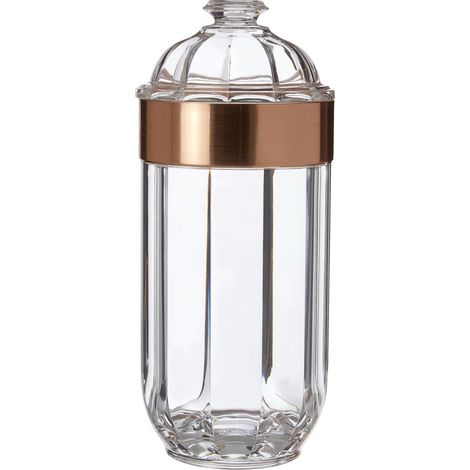 Premier Housewares Large Rose Gold Acrylic Canister (1/5)