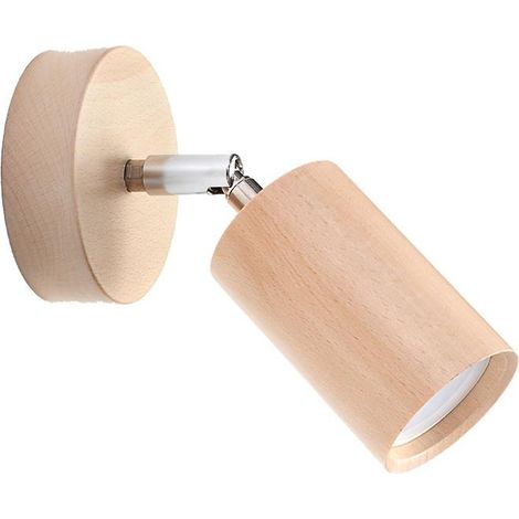 Applique murale Berg 1 GU10 en bois naturel Sollux SL.0701 (1/10)