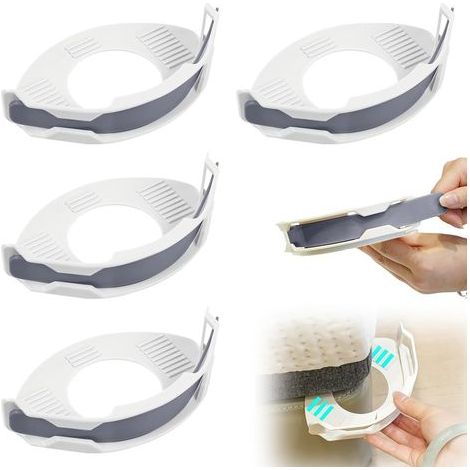 4 Pièces Attache Drap Housse, Bloc Drap Housse an, Maintien Drap Housse, Support de Draps, pour Soutenir et Fixer Les Draps, Convient pour Les Lits Doubles, Simples, Queen, Petits Lits (Gris) (1/4)