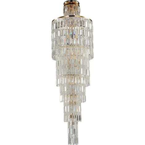 Niagara Grand lustre doré et cristal, 16 lumières, E14