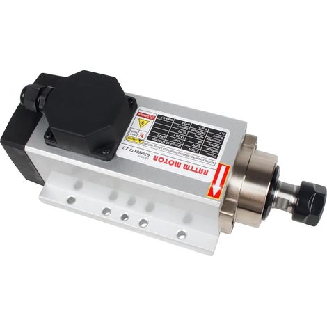 Moteur de broche, refroidi par air, puissance de 2,2 kW, Juste un fuseau, 220V (1/2)