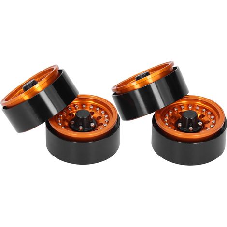 Lot de 4 moyeux de roue en métal de 1,9 pouce, style rétro, usinés CNC pour voiture RC 1/10. (1/5)