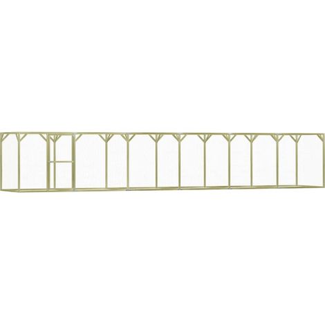 vidaXL Chicken Cage 1,5x9x1,5 m Impregnated Pinewood (170745+170753) (1/5)