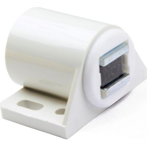 Chiusure magnetiche da applicare - forza 6 kg. - bianco - 4 pz.