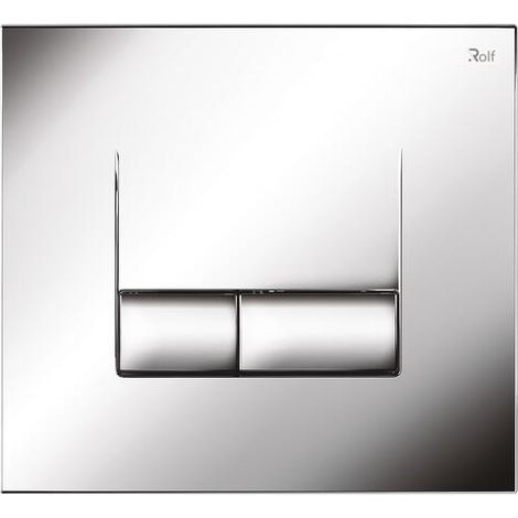 Plaque de commande 3/6 litres chromé - ROLF