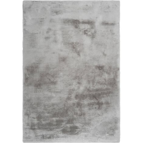 Tapis shaggy argenté ultra doux 27 mm antidérapant - 150 x 80 cm (1/4)