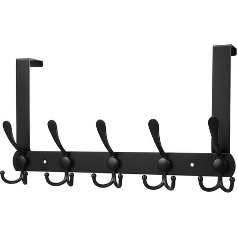 Over the Door Hanger with Double Hook and Polished Finish