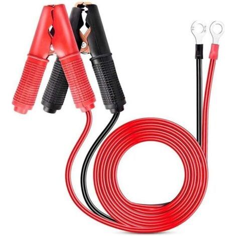 2 pièces 30A pince crocodile pince crocodile 12v 24v chargeur de batterie de voiture 1m cavalier (1/5)