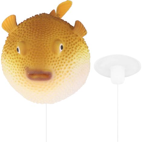 Aquarium artificiel, Simulation fluorescente lumineuse, petit poisson globe décoratif, ornement d'aquarium, paysage jaune (1/5)