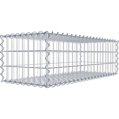 Gabiondeco - Gabion 100 cm x 30 cm x 40 cm (L x H x P). mailles 5 x 10 cm. Spirale - Made in Germany (1/5)