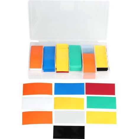 PVC-Schrumpfschlauch, flammhemmender, flexibler Batterieschlauch, gute Isolationseigenschaften, geeignet für Aufbewahrungsboxen für 18650-Akkus. (1/5)